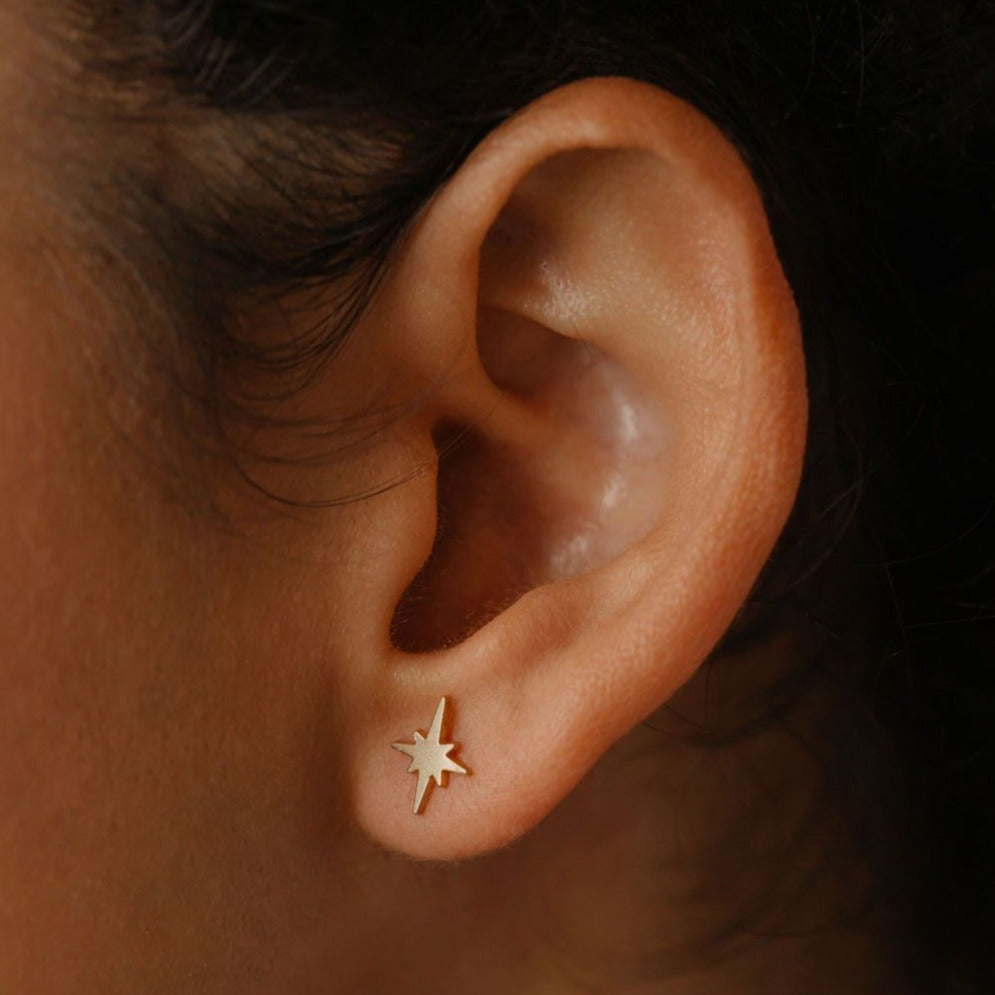 North Star Stud Earrings