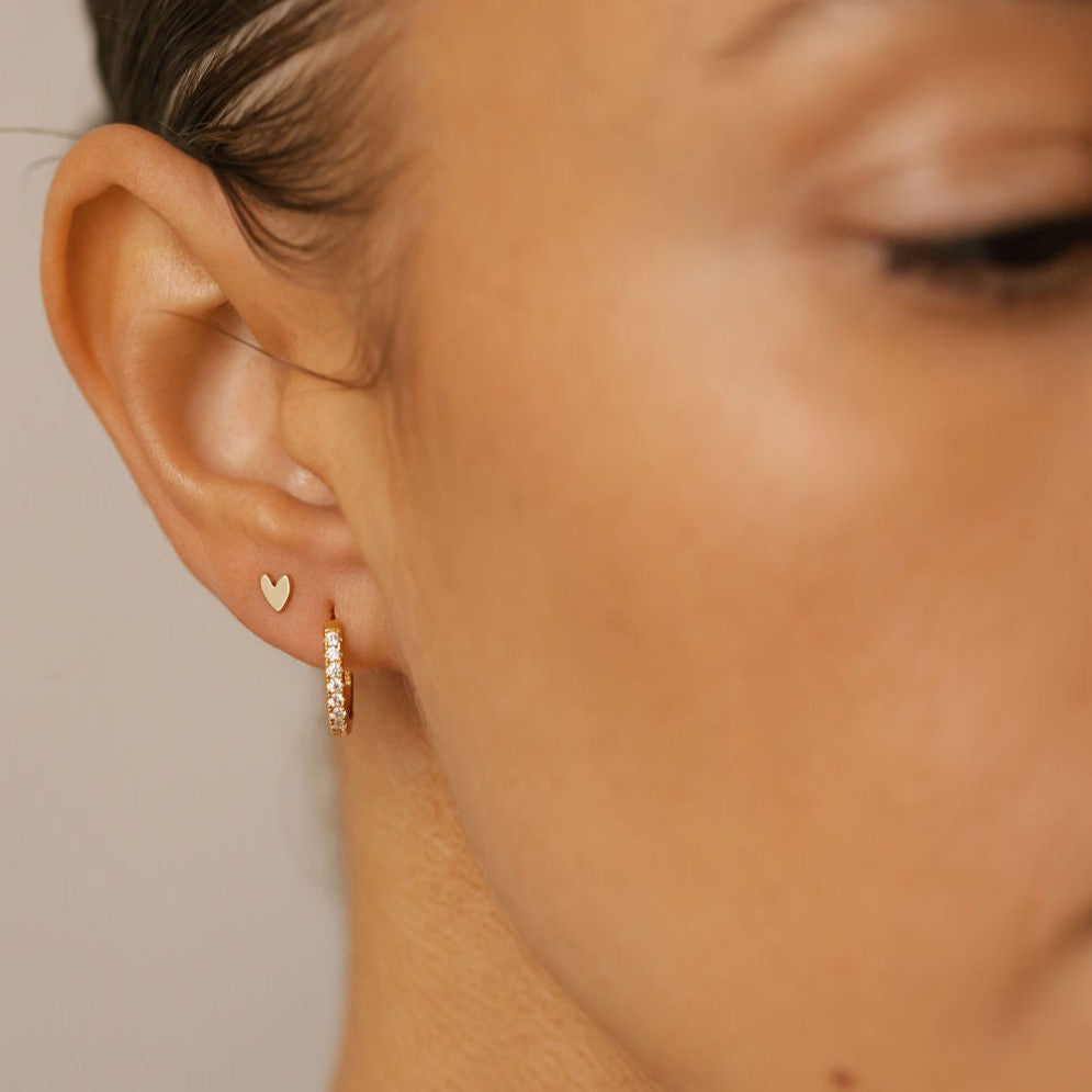 Shine Like A Star Pave Hoop Earrings